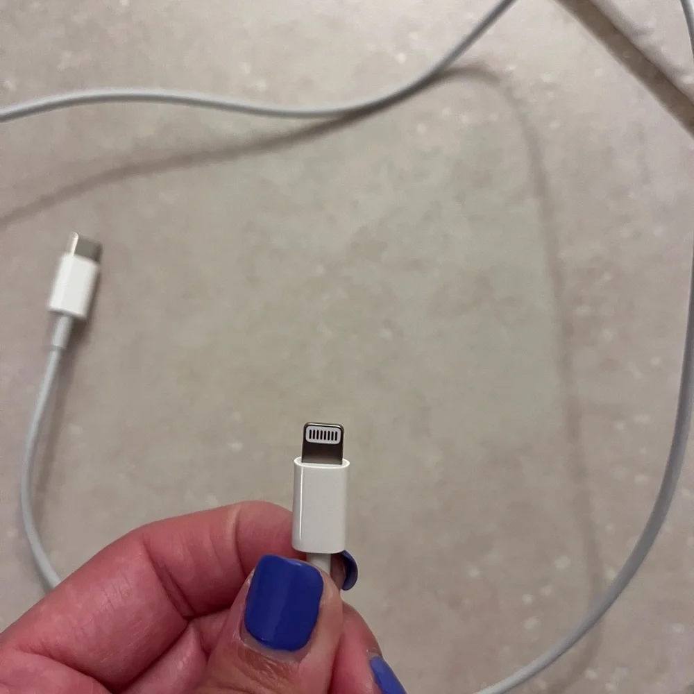 iPhone White Charging Cable